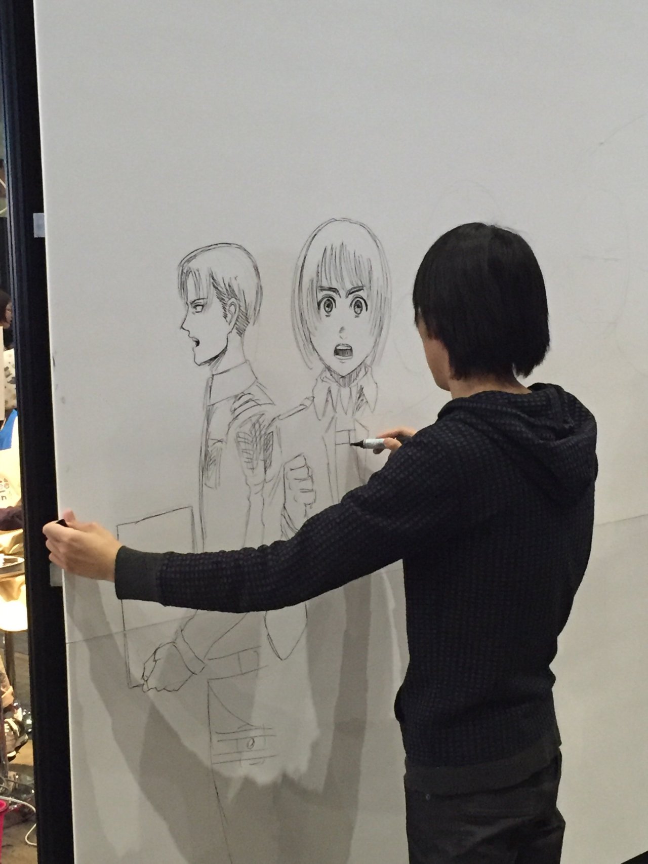 Isayama Hajime attended the 2016 Nico Nico Douga Superconference (As a guest of Splatoon),