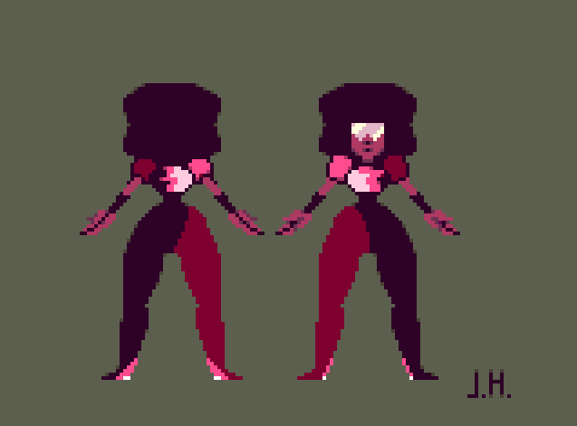 joesmuseum:It has been a while since I have done any steven U. Pixel art. I have