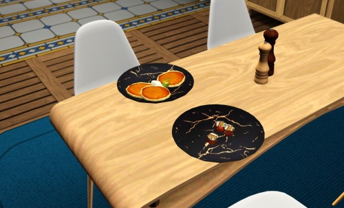 Marble-patterned Plates: 12 VariationsWhy shouldn’t sims feel fancy when eating their waffles?I felt