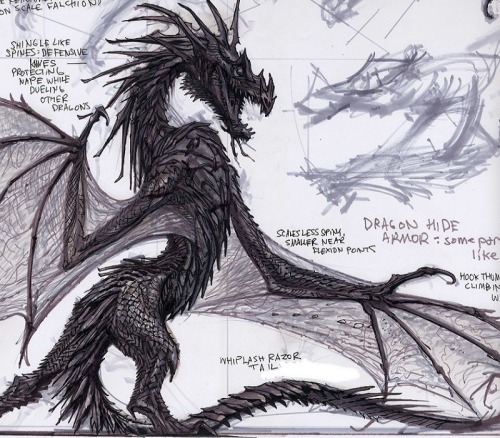 the-assquisitor: Skyrim Concept: Dragons [Part 1] - Adam Adamowicz