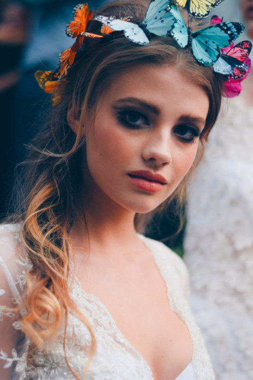 wordsnquotes:culturenlifestyle:Exquisite Butterfly Crowns &amp; HeadbandsRandi Matalas from Viva