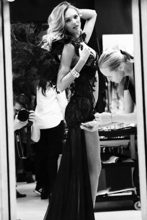 jordydior: Candice Swanepoel at her 2014 Victoria’s Secret Fashion Show fitting.
