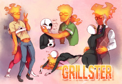 gasteritis:  I sketched it a month ago and always wanted to finish it so now I have. Say it with me yo: GRILLSTER FOR THE SOOOOOUUUUUUUULLLLLLLL 