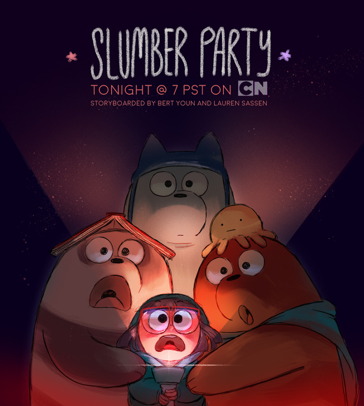 everydaylouie:  losassen:  TONIGHT at 7PM tune in for a NEW episode of We Bare Bears “Slumber