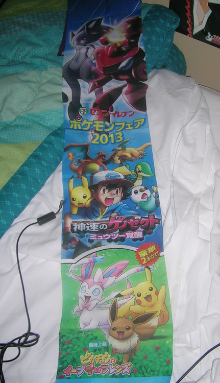 okay im gonna geek out about something dumb dgshfa so last year when Japan was promoting the Mewtwo & Genesect movie, they of course did promos for Sylveon and the Eevee & Friends short, sold a lot of merch etc  And you guys know how in stores