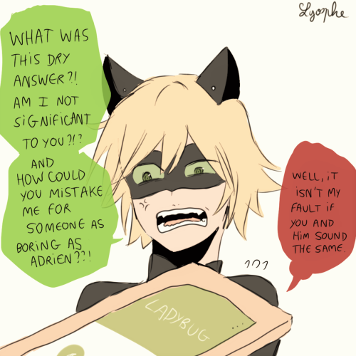 With that logic, It just means that you are Chat Noir, Adrien.