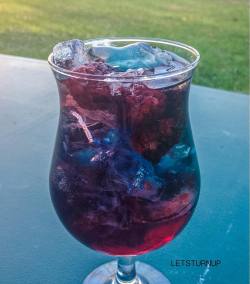 tastemybar:  Galaxy Storm! ▃▃▃▃▃▃▃▃▃▃▃▃▃▃▃▃▃ 1 oz. Red Berry Vodka ½ oz. Peach Schnapps 2 oz. Cranberry Juice Splash of Club Soda ½ oz. Blue Curacao Black Raspberries ::BE SURE TO FOLLOW ME ON:: FACEBOOK/letsturnup