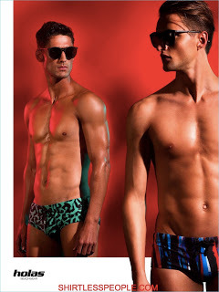 shirtless-people:  Portuguese Male Models Carlos Ferra and Fabio Oliveira shirtless wearing speedo and shorts for HOLAS Beachwear ad campaign -19 Pics http://ift.tt/2pL7GMa