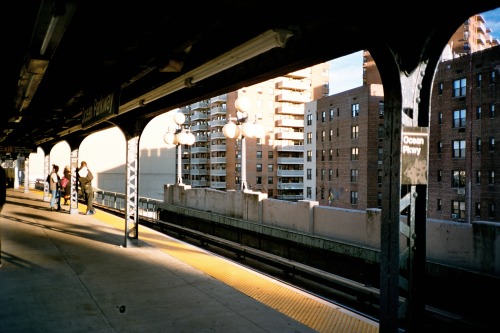 Outdoor metro station near Coney Island.Ocean Parkway, Downtown Brooklyn, NYC.October ‘16
