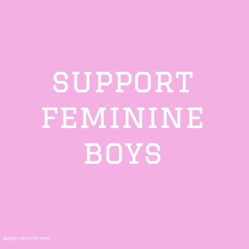 gogh-save-the-bees:Support feminine (all) boysYES!
