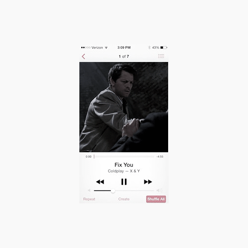 flowercrownyuriarchive:  a destiel playlist inspiration [x] 
