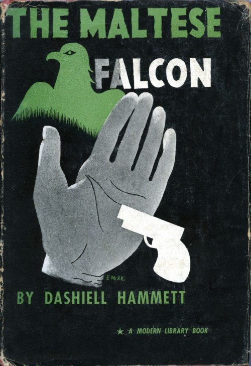 The Maltese Falcon. Modern Library edition with cover illustration by E. McKnight Kauffer.