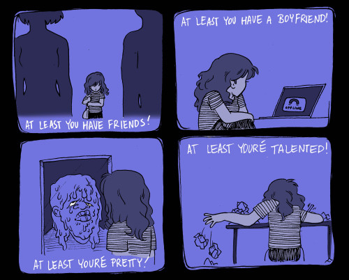 roseamonglillies:gokuma:goatkult:sekashi-the-llama:thankyoucorndog:This is a comic about my own emot