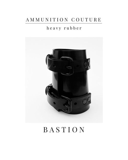 B A S T I O N  #subculture #ammunitioncouture #heavyrubber #fetishfashion #black #darkfashion #conte