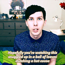 amazingphil-gifs: Reading My Old Diary! (x)