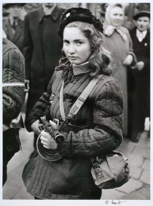 15 Year Old Erika Kornelia Szeles a Hungarian Resistance member who fought against the Soviets durin