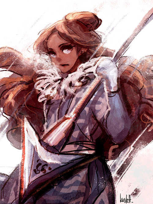 cosmickonett: Messing with some new brushes in combo with my favs. This is more of an AU pic hahaha