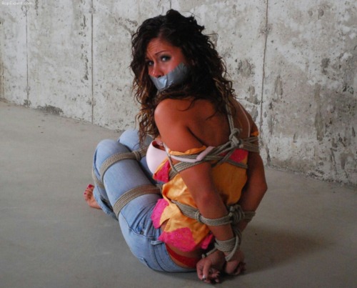 thexpaul2:  Nikki tied & tape gagged 