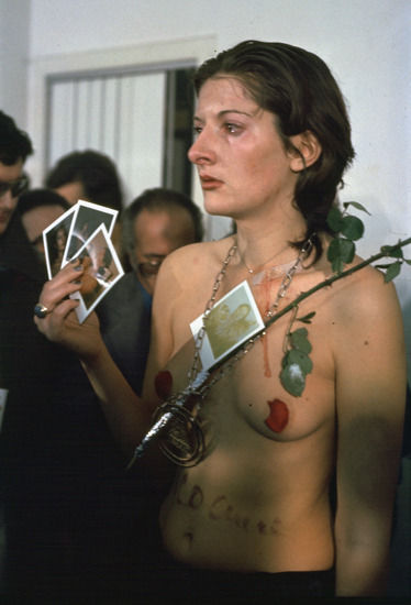 theremina:    Marina Abramović, “Rhythm 0,” 1974 Marina Abramović is best known