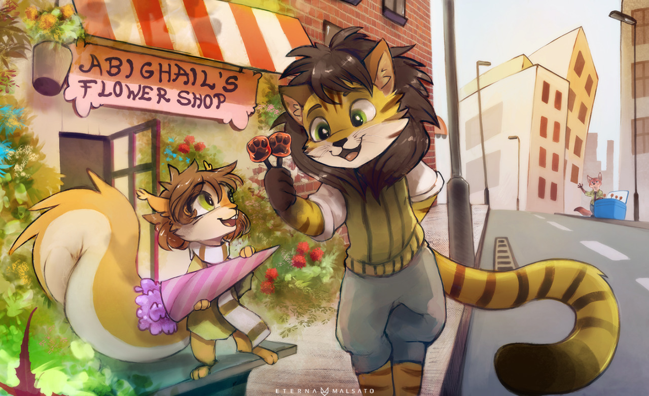 Zootopia commission for Calico the CatI really like it when original characters are