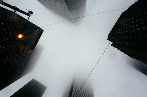 definitelydope:Fog in the Financial District By Tyler Hayward