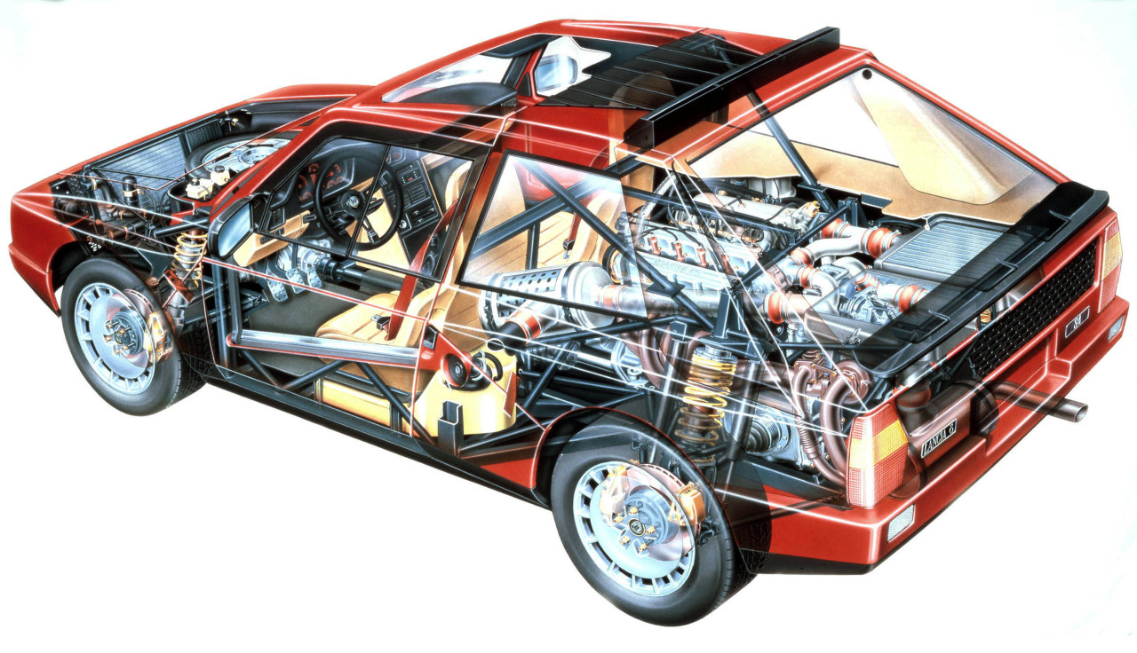 carsthatnevermadeit:  carsthatnevermadeit:  Lancia Delta S4 Stradale, 1985.Â For