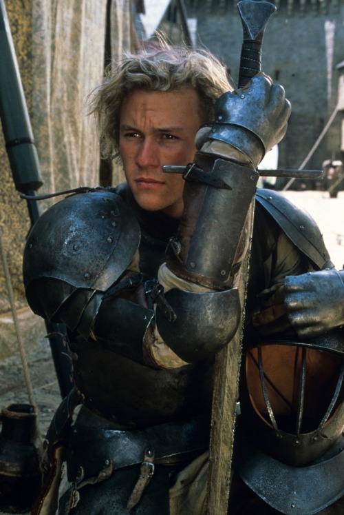 heathultimate: Heath Ledger photographed by Bruce Weber on the set of “A Knight’s Tale”, in Prague, 