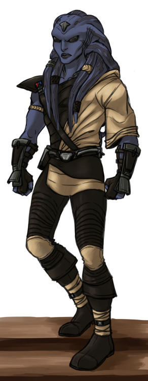 And now, time for my Republic OCs to show up!My character design for my Jedi Knight Guardian from SW