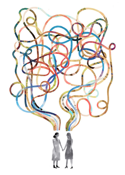 Friends share brain waves for The New York Times.