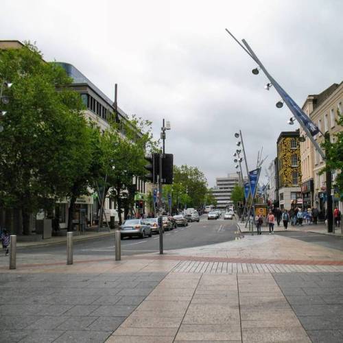 The New #building (former Capitol?) On #grandparade, #Cork Seems To Be Finished, The #Singer Painting