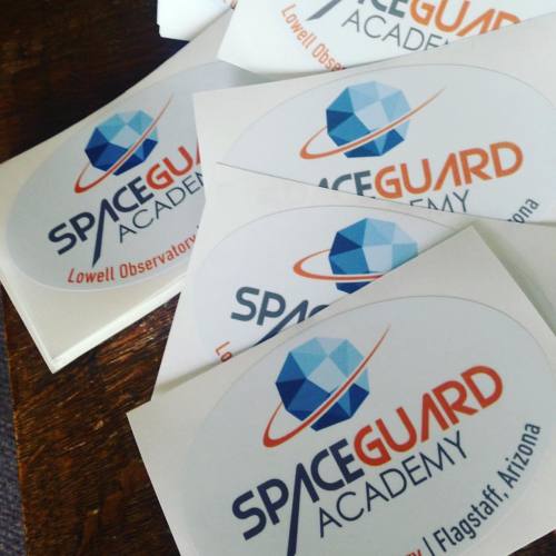 So we have all these new Space Guard Academy stickers, and they are super cool! But we could not pos