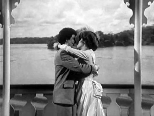 Tanya Roberts and Bert Convy in The Love Boat. (1982)