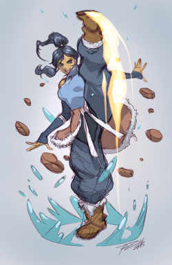 robscorner:  Droppin’ some Korra on dat ayass~  Jesus McChrist how do people get some awesome at drawing while I&rsquo;m just barely able to draw stick figures. Awesome job Rob, awesome! This just makes me want to see season 2 all the more