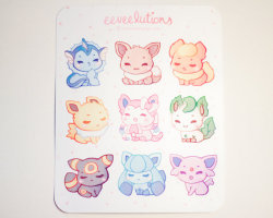 retrogamingblog:  Eeveelution Stickers made