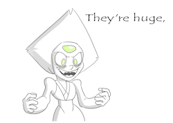 thesketcherlass:  I can’t believe Jaspidot is canon you guys this is how the scene went right   lol XD