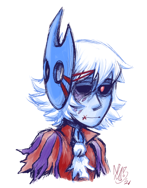 Undead Moonjumper concept I doodled last year but forgot to post. .w.;Basically he was made in a bot