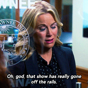 qveenofthorns:  Oh, god, that show has really gone off the rails.(“Leslie and Ron,”