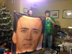 chenisthebestkitty:  ask-guidestuck-cal:  angelus-kitty:  homestuckish:  meme-rage:  My nephew’s Christmas List mentioned that he liked Nicholas Cage  is he john egbert  he looks like john  Hussie we found John   