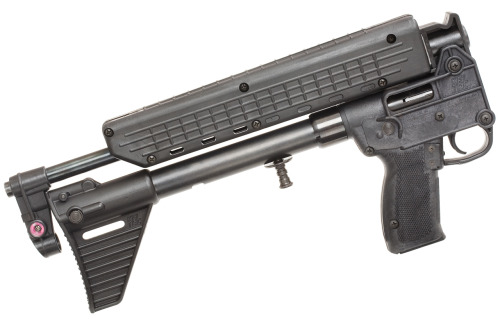 Kel-Tec Sub-2000The bolt can be locked in the rear position by the operating handle. The main safety