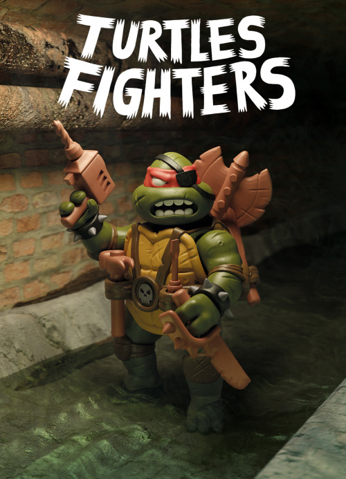 jackteagle: The final render Dick Poelen created based on my bootleg Turtles Fighters comics! Dick h