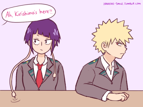 how jirou was the first to confirm bakugou’s crush on kiri…  (please don’t repost! | twitter 