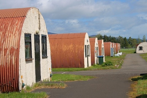 Cultybraggan Camp in Comrie (Scotland), which served as a POW campduring WW2.  The second photo show