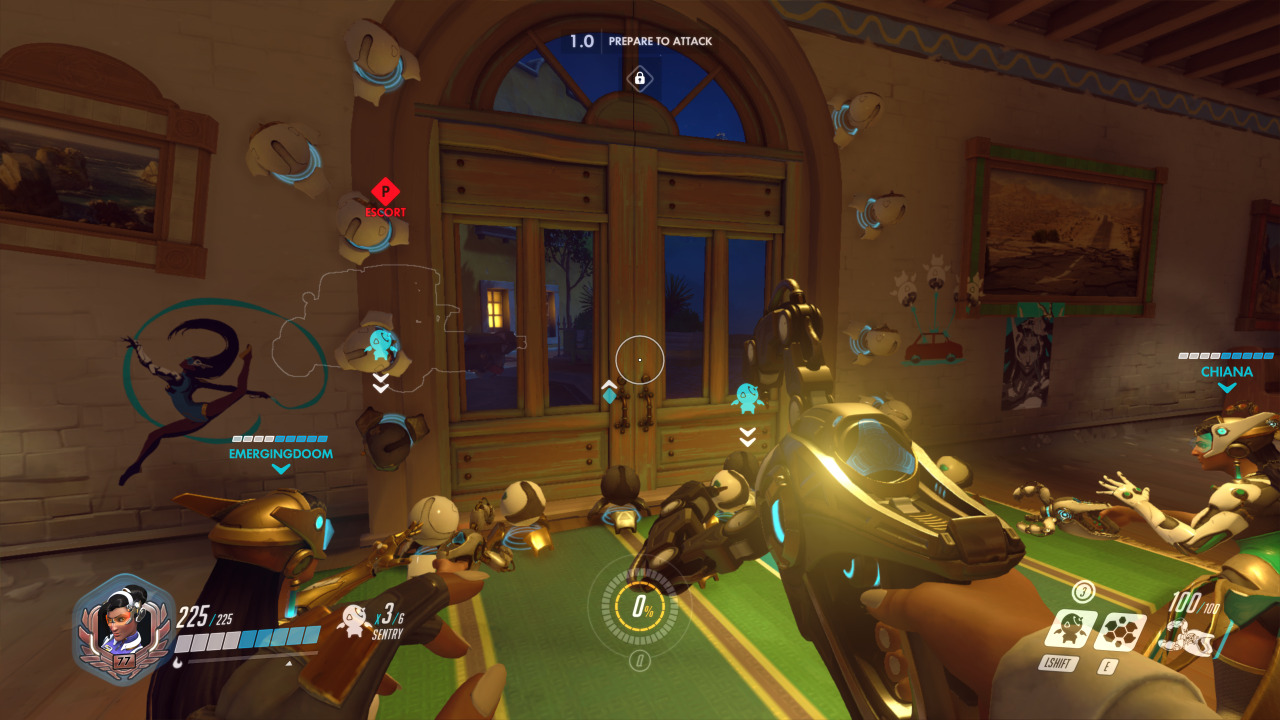 sumrallmind:  We played a game of all Symmetras and it was amazing. That’s my teleporter
