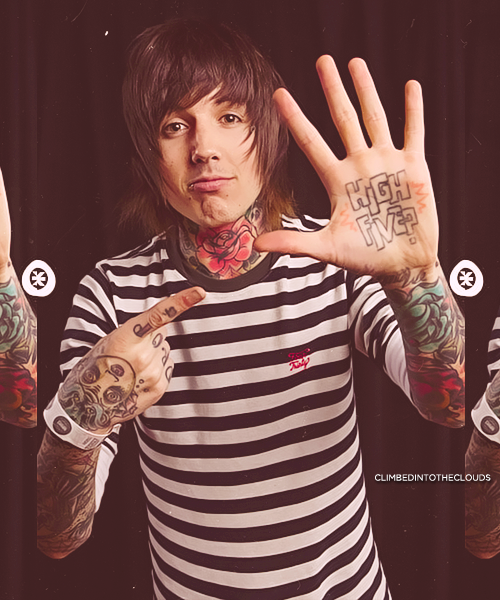 myblogdontjudgebitch: myblogdontjudgebitch Oliver Sykes - High Five 