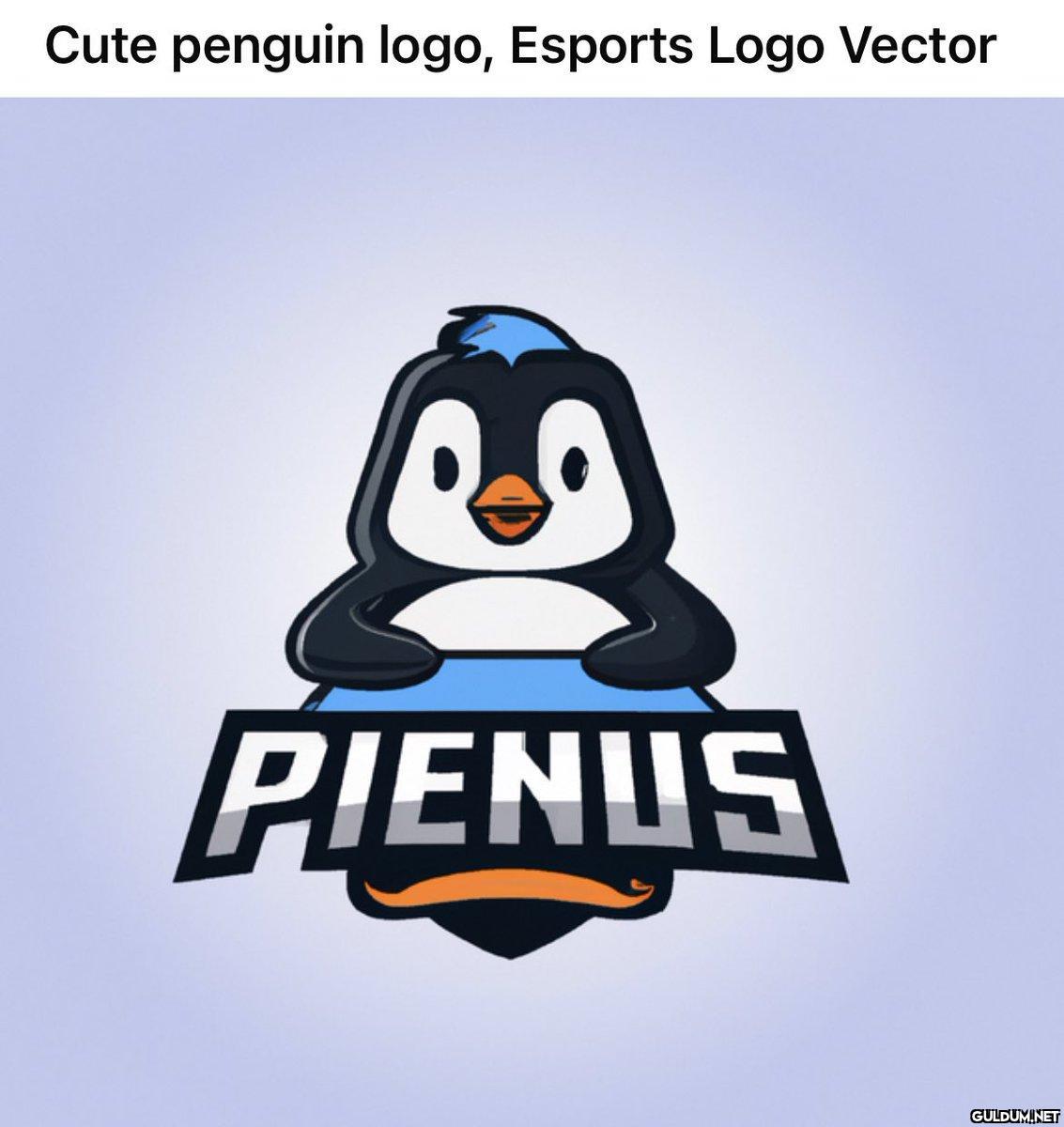 Cute penguin logo, Esports...