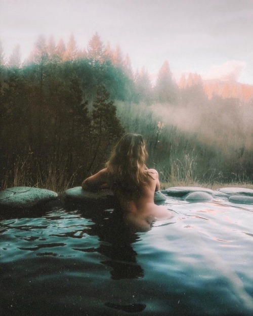 soakingspirit:fernandcedar| Naked hot spring soaks deep in the woods will always be at the top of my