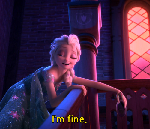 constable-frozen:  I’m fine   Elsa aus Disney’s Frozen ordentlich betrunken.