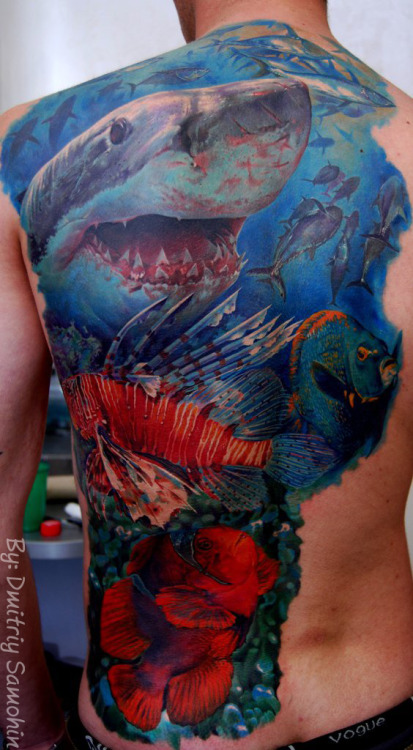 thestarlighthotel:  Underwater back piece | Dmitriy Samohin 