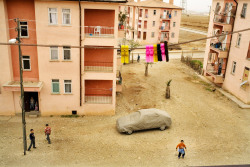 sickpage:   Batman Province. 2007. Apartments in Barajeveleri, on the outskirts of Batman built for people displaced by the Batman dam.  