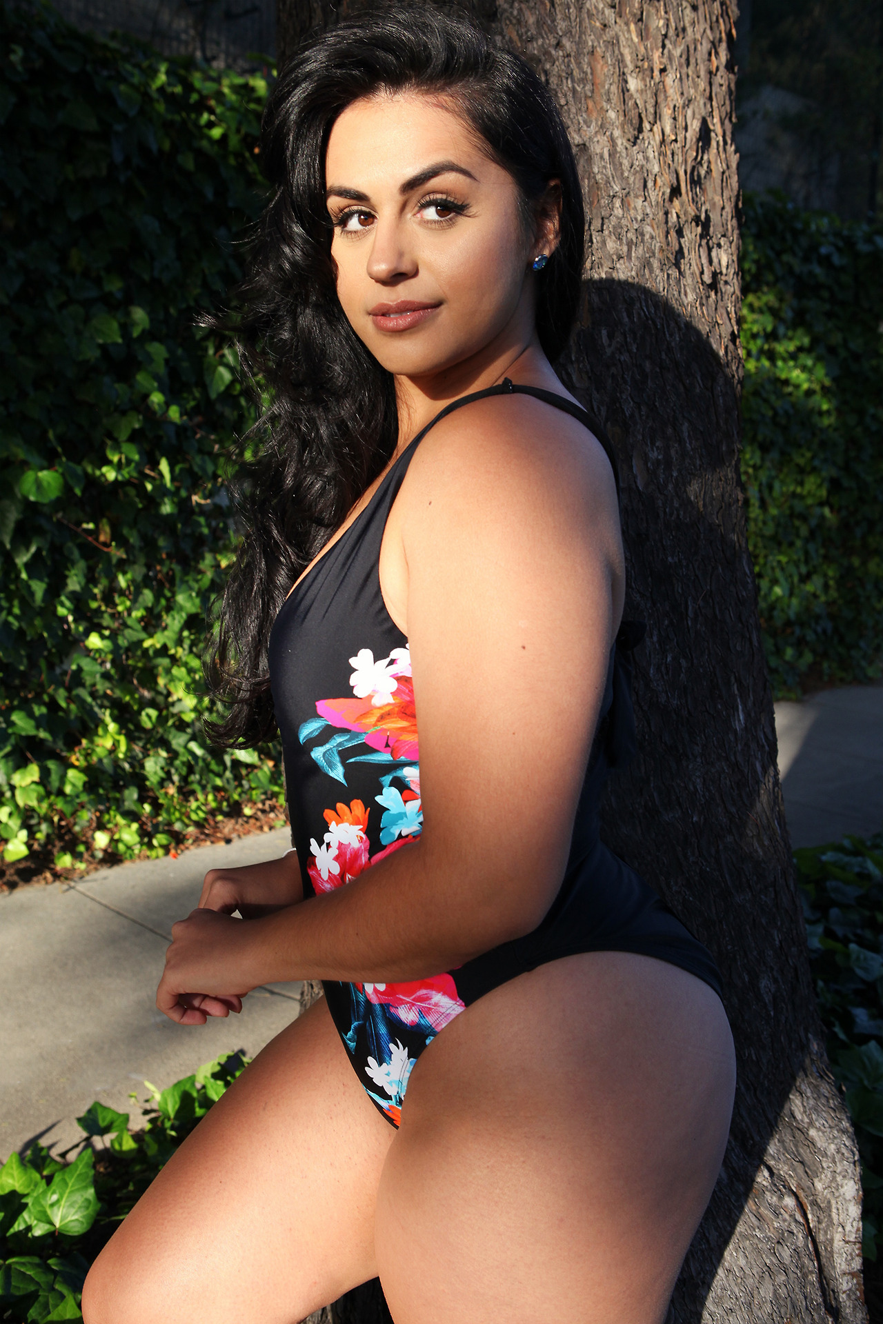 allgoodthingstv:  Ayesha Perry-Iqbal sporting Swimsuits for All in Culver City…